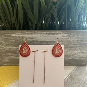 Earrings gold / Bronze